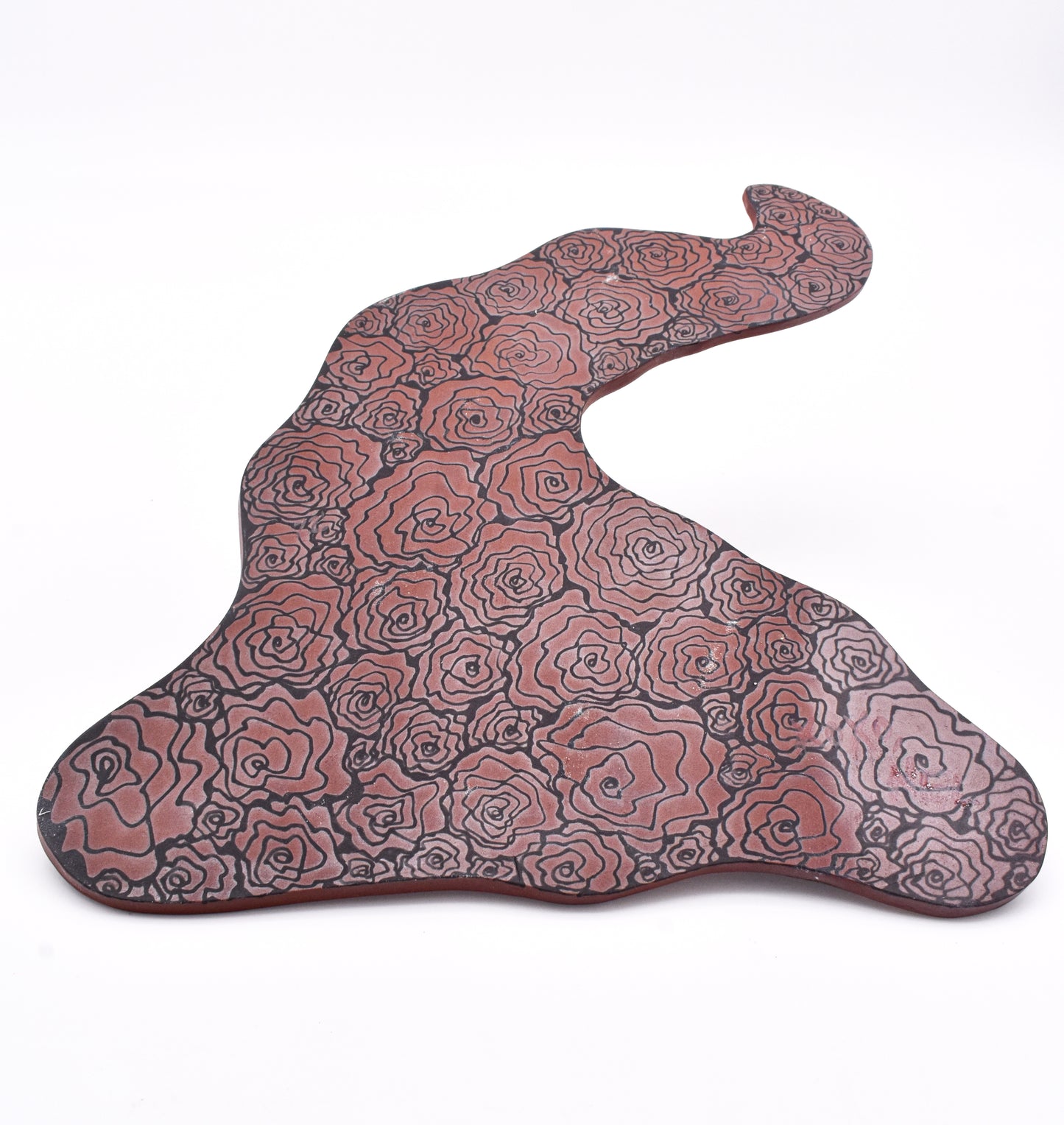 Red stoneware Display plate II