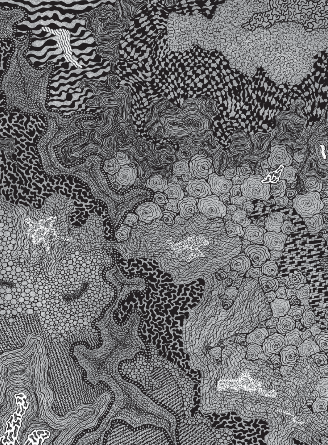 "Mind Map II: B&W" Print